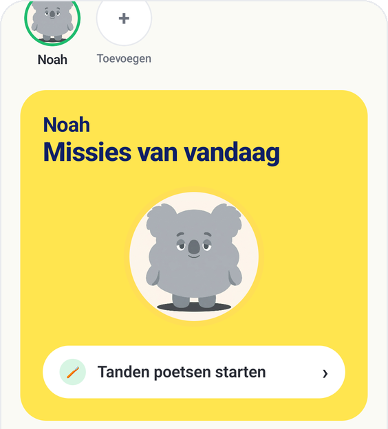 Afgevinkte missies van vandaag en punten na goedkeuring door ouders in Kids Habit
