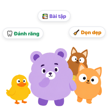 Mỗi bé một nếp sinh hoạt