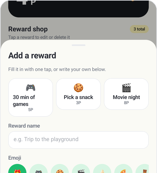 Reward shop