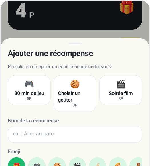 Boutique de récompenses