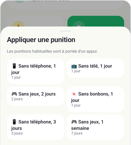 Avertissements · Sanctions