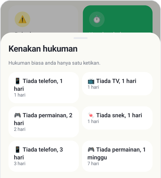 Amaran · Denda